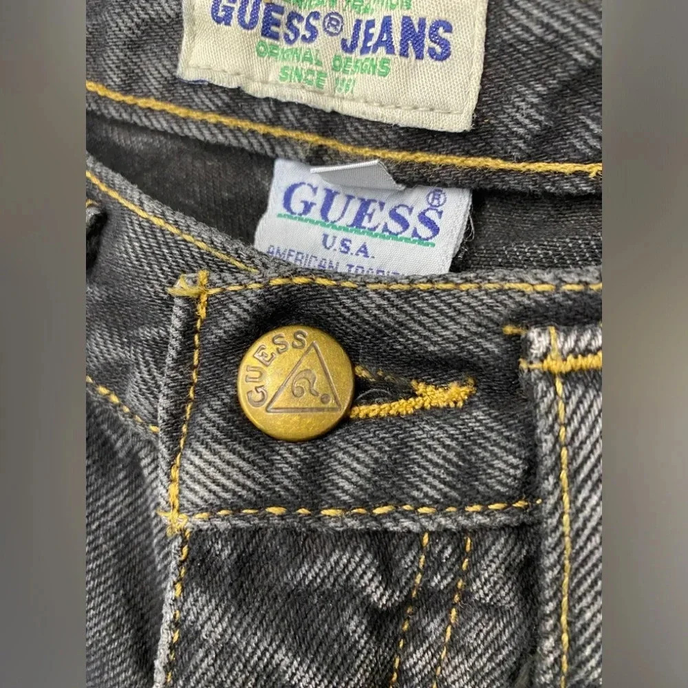 Vintage 90s Guess Made in Canada Dark Wash High Waisted Jeans